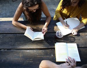 CRC Teens studying