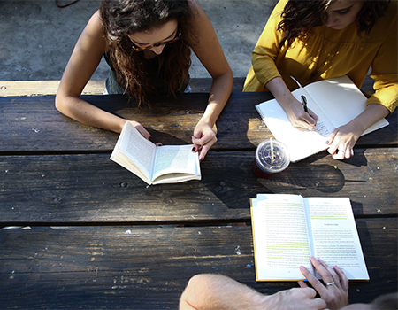 CRC Teens studying